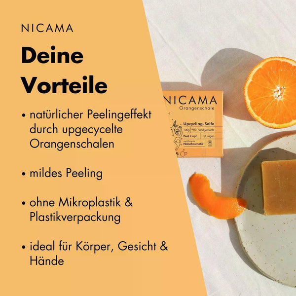 Upcycling Peeling Soap with Orange Peel