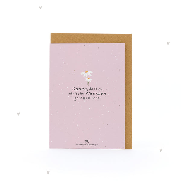 Greeting card - Thank you for helping me grow
