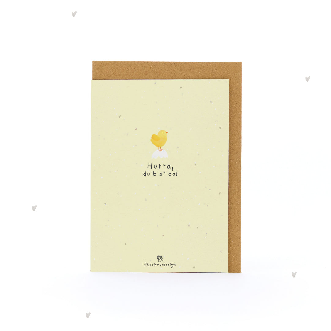 Greeting card - Hooray, you are here!