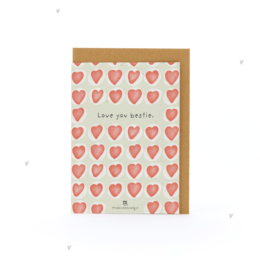 Greeting card - Love you bestie