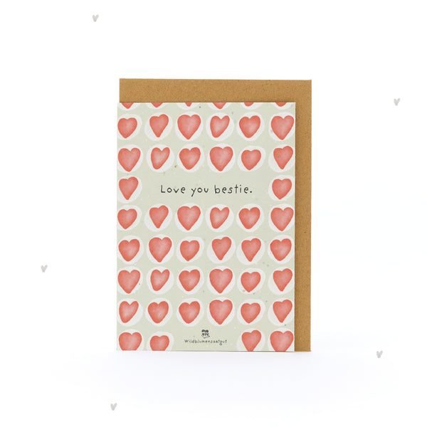 Greeting card - Love you bestie