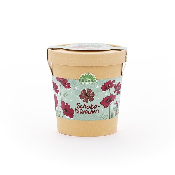 Chocolate flowers from the cup