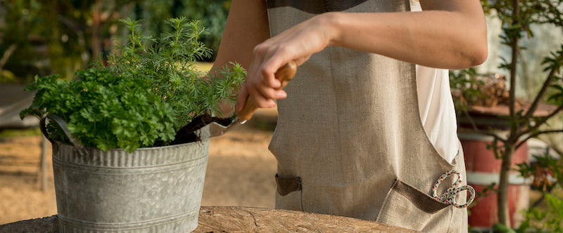 DiY: Gartenschürze aus Stoffresten selber nähen