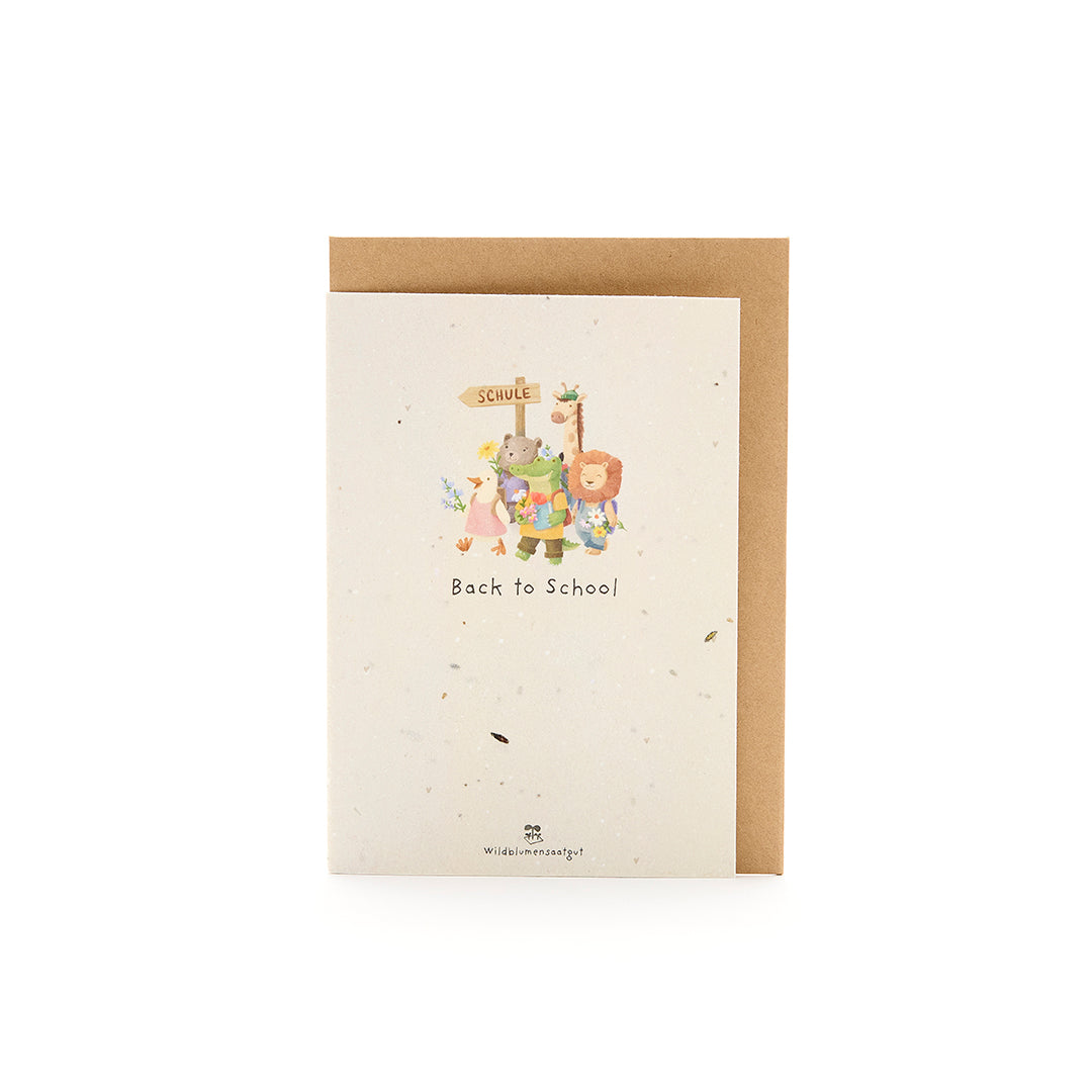 Congratulations card for starting school - School route