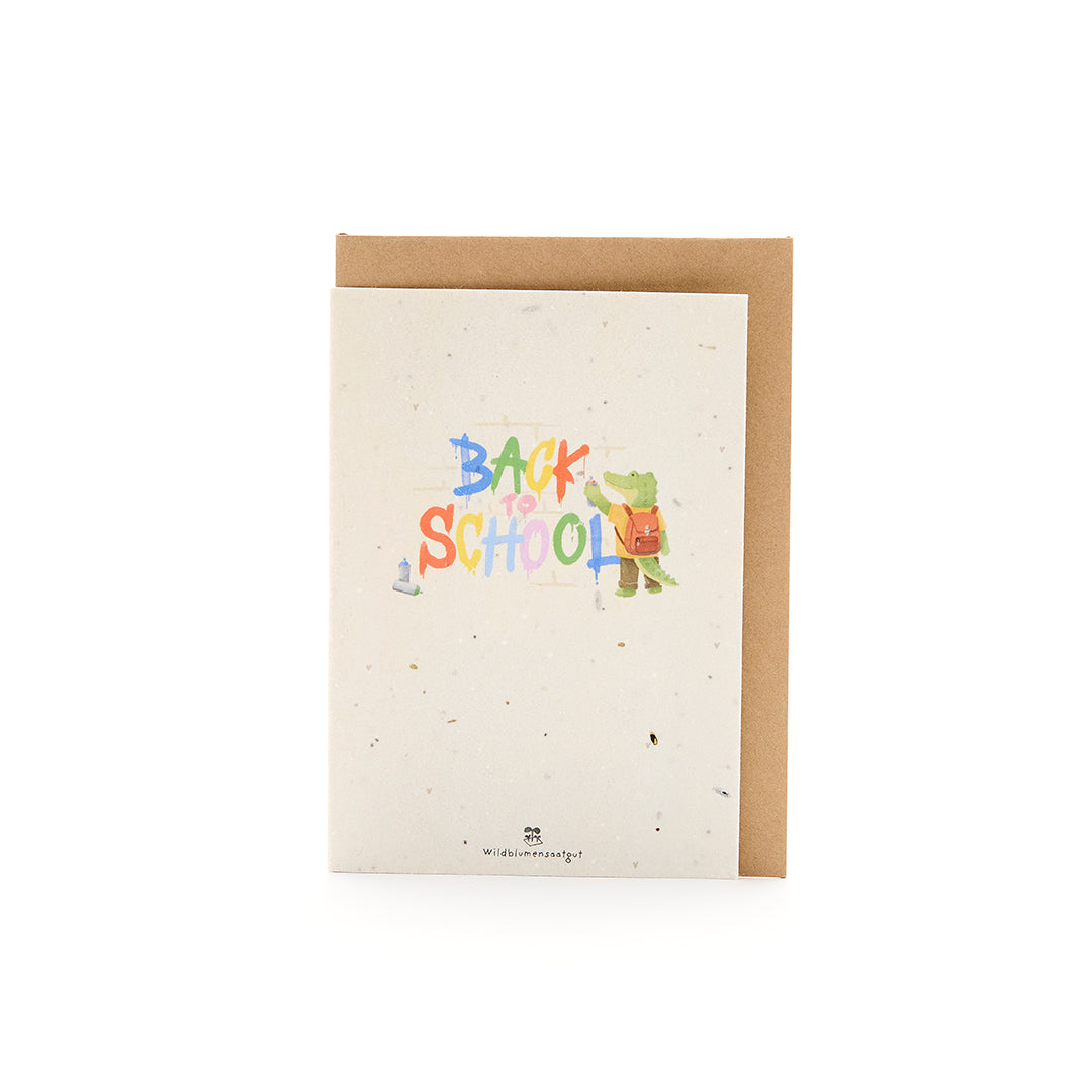 Greeting card for starting school - Graffiti