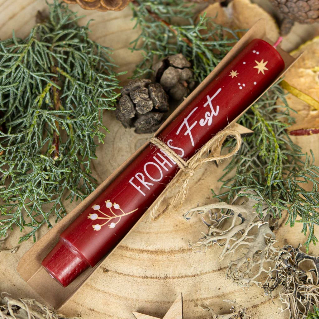 Taper Candle Happy Holidays