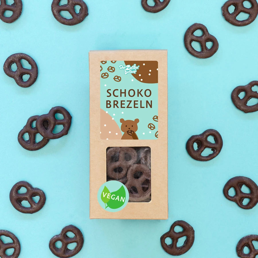 Vegan Chocolate Salt Pretzels