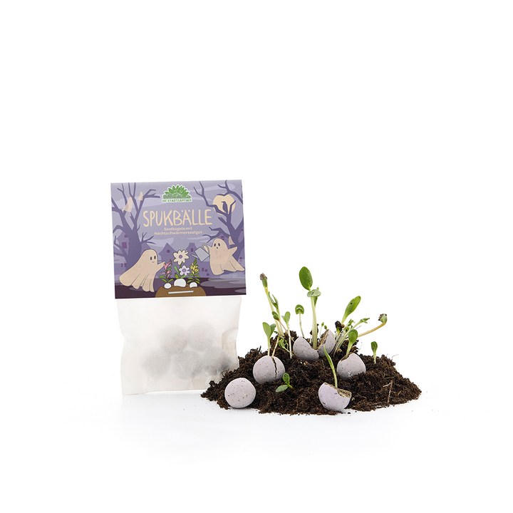 5 flower marbles in a bag "Spooky Balls"
