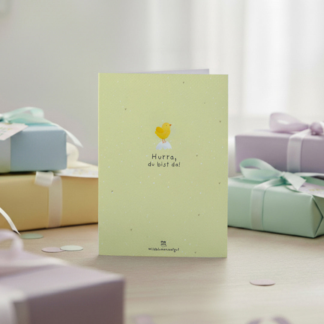Greeting card - Hooray, you are here!