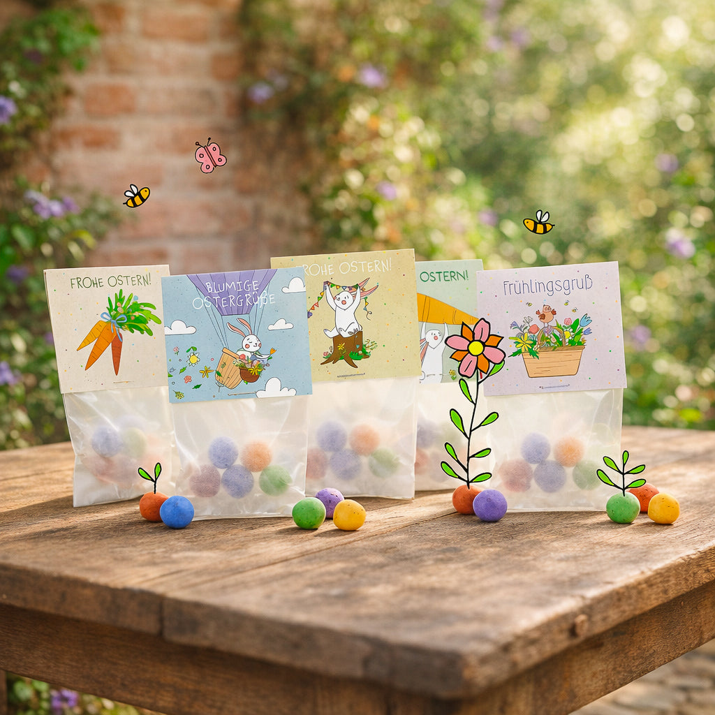 10x5 flower marbles in a bag – Easter design