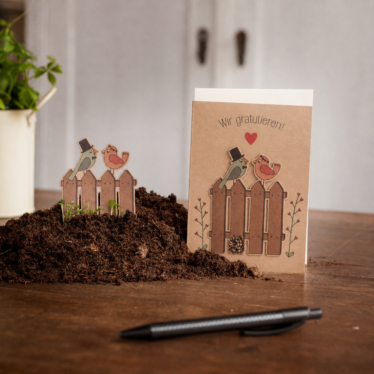 Wedding card "Bird wedding"