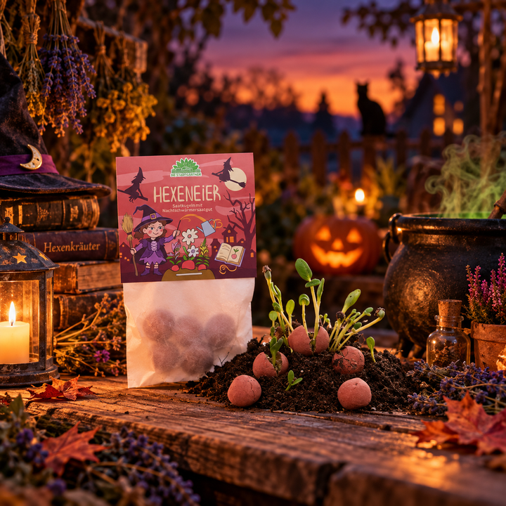 5 flower marbles in a bag "Witch Eggs"