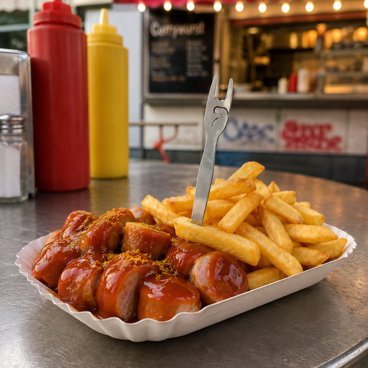 Metal French Fry Fork