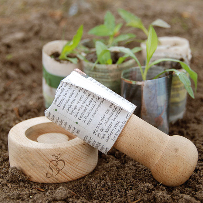 Paper pot press