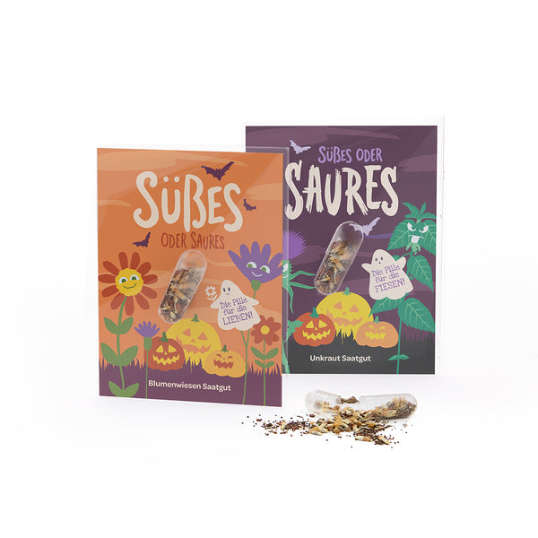 2-piece set - Halloween seed pill "Trick or Treat"